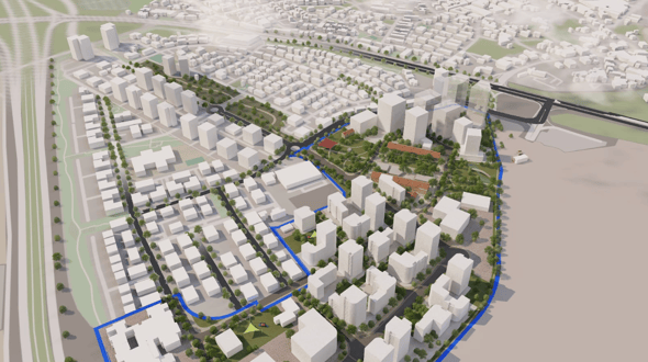 הדמיית תוכנית מתחם רחבעם רמלה, קרדיט: מילוסלבסקי אדריכלים